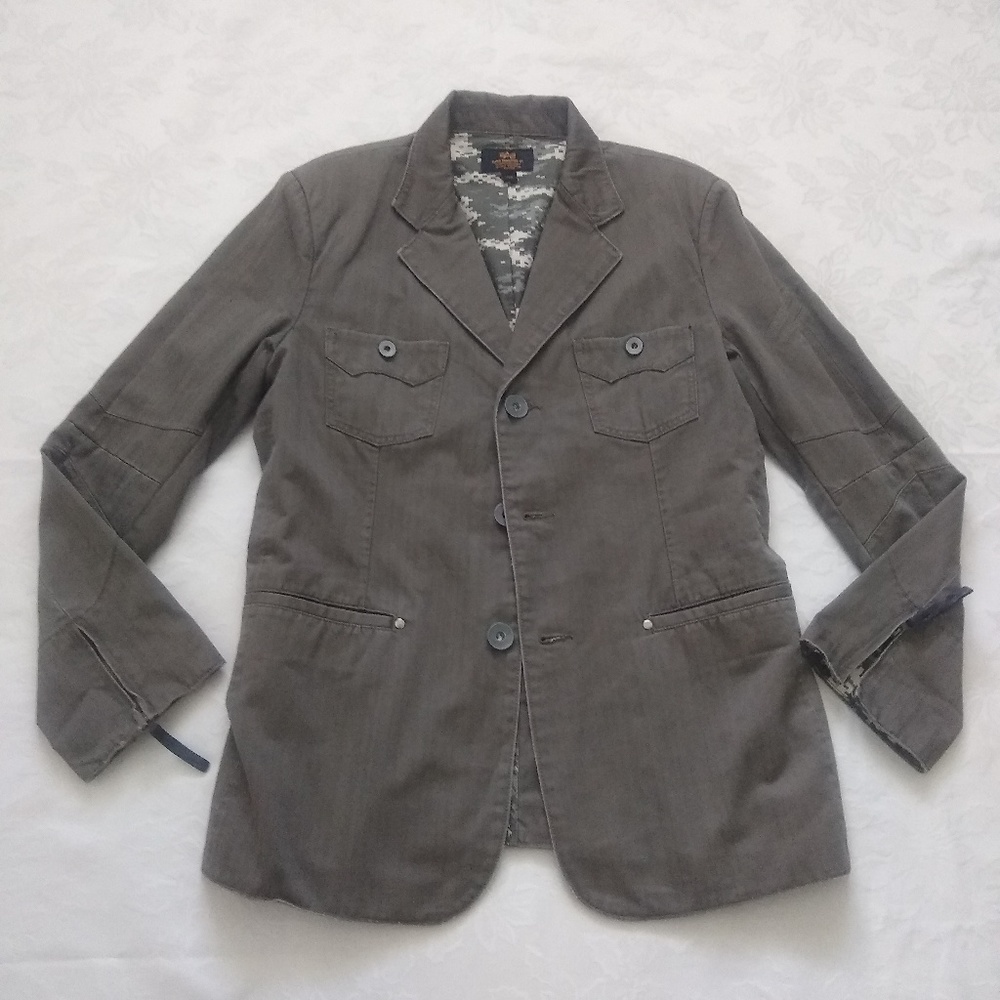 Alpha Industries Army utility field embroidered jacket blazer
